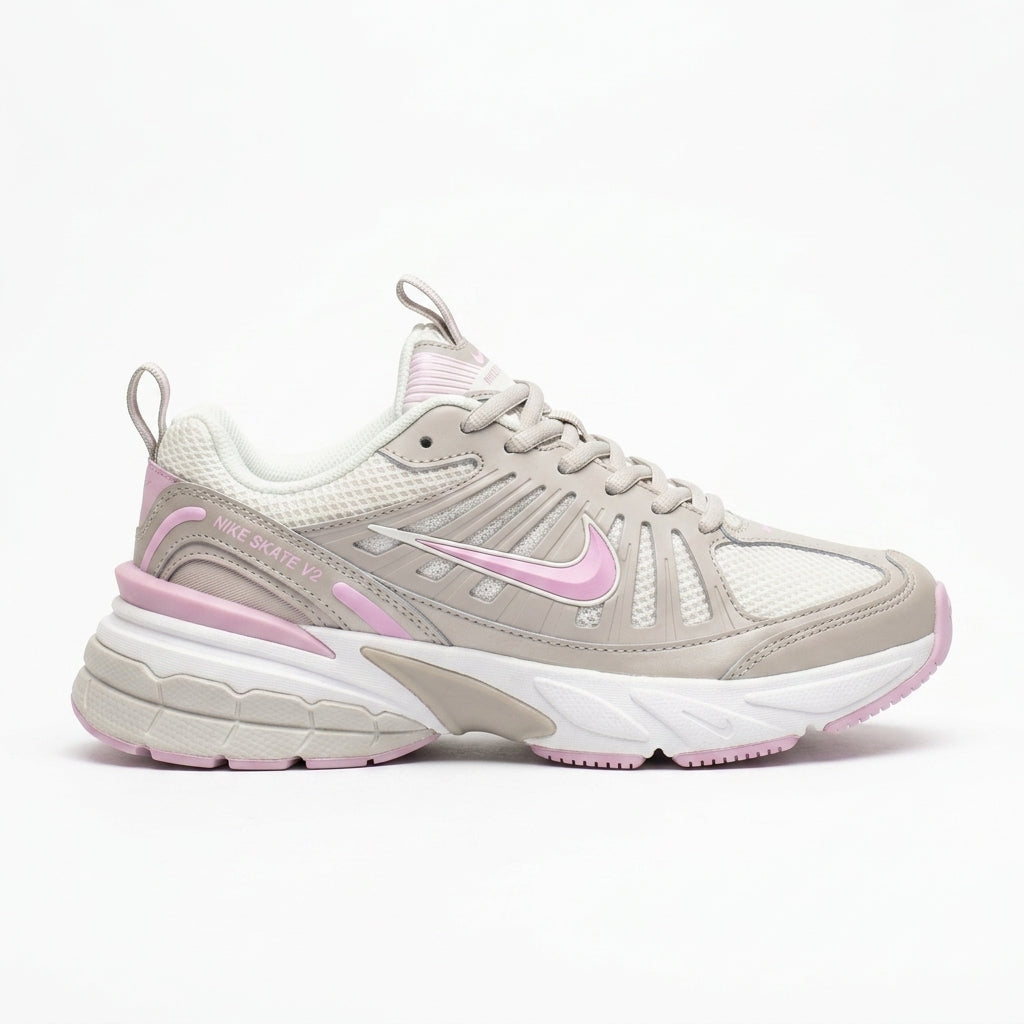 NIKE SKATE V2 GRIS ROSA