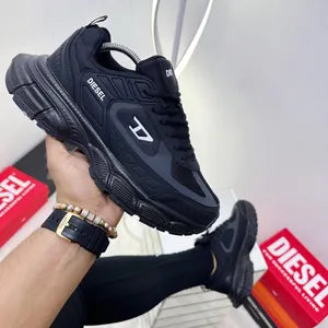 TENIS DIESEL NEGRO BLANCO