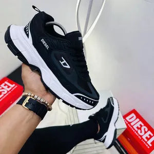 TENIS DIESEL NEGRO BLANCO